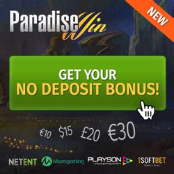 paradise win bonus code